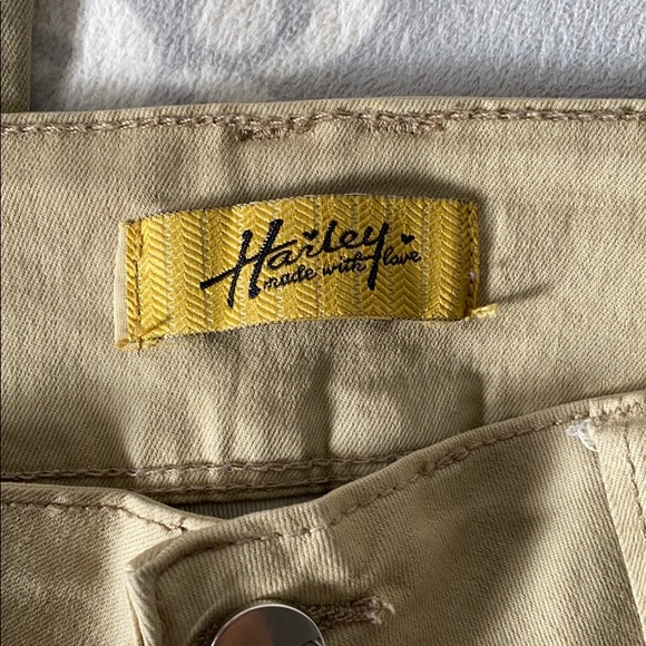 Hailey - Khaki Straight Leg Pants - Picture 6 of 6